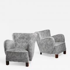 Pair of Danish lounge chairs 1940s - 846366