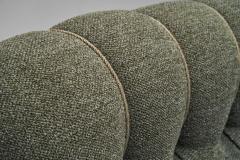 Pair of Dark Green Upholstered Armchairs Scandinavia 1950s - 3898136
