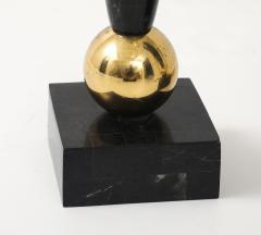 Pair of Dark Marble Designer Table Lamps - 4315237