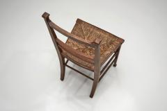 Pair of Decorative Chairs with Rush Seats Europe First half of the 20th Century - 4584401