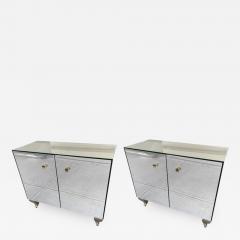 Pair of Decorative Mirrored Cabinets - 423562