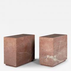 Pair of Deep Cube Shape End Tables - 4127766