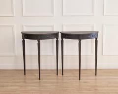 Pair of Demi Lune Tables Early 20th Century - 4437905