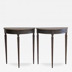 Pair of Demi Lune Tables Early 20th Century - 4440927
