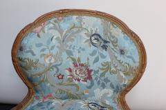 Pair of Diminutive French Louis XV Rococo Boudoir Slipper Chairs - 2148767