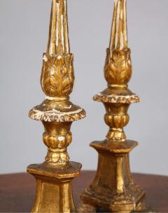 Pair of Diminutive Giltwood Pricket Candlesticks - 1716343