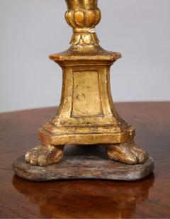 Pair of Diminutive Giltwood Pricket Candlesticks - 1716355