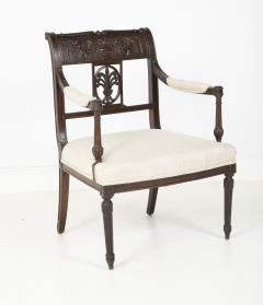 Pair of Directoire Carved Open Armchairs - 2112680