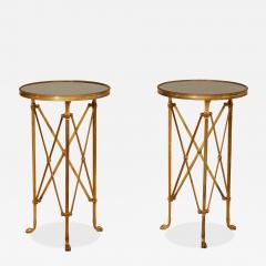Pair of Directoire Style Gilt Bronze and Marble Gu ridons - 4483812
