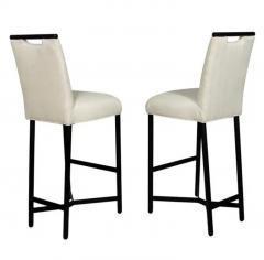 Pair of Donghia Ebonized Bar Chairs - 4130812