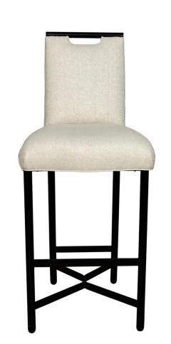 Pair of Donghia Ebonized Bar Chairs - 4130820