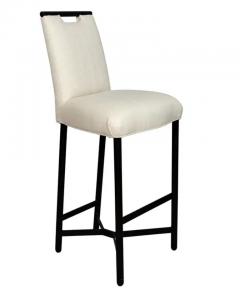 Pair of Donghia Ebonized Bar Chairs - 4130881