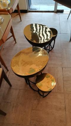 Pair of Double Top Bronze Side Tables - 1138006