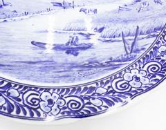 Pair of Dutch Porcelain Landscape Charger Plates - 4661648