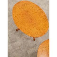 Pair of Dutch Satinwood Oval Tables - 2823964