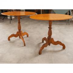 Pair of Dutch Satinwood Oval Tables - 2823968