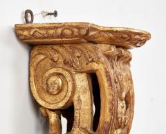Pair of Early 18th c Carved and Gilded Regence Wall Brackets - 4333872
