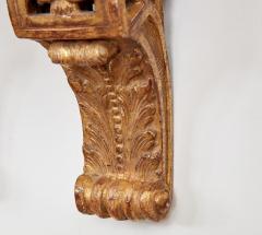 Pair of Early 18th c Carved and Gilded Regence Wall Brackets - 4333874