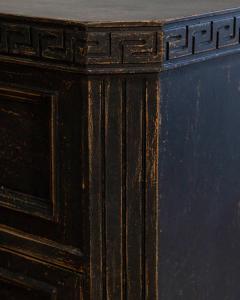 Pair of Early 20th Century Black Painted Chests with Carved Detail - 4465004