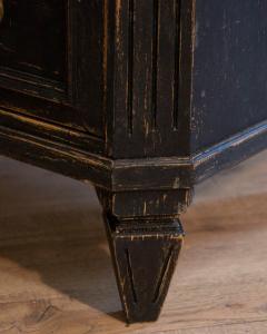 Pair of Early 20th Century Black Painted Chests with Carved Detail - 4465012