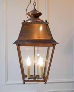 Pair of Early 20th Century French Copper Hanging Lanterns - 4402398
