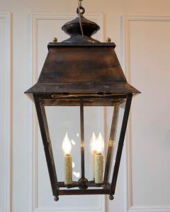 Pair of Early 20th Century French Copper Hanging Lanterns - 4402440
