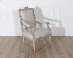 Pair of Early 20th Century Swedish Gustavian Style Carved Armchairs - 4246264