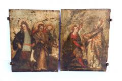 Pair of Early Oil on Copper Paintings - 1457295