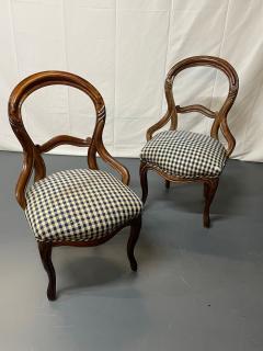 Pair of Early Victorian John Henry Belter Style Side Accent Chairs American - 2781647
