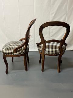 Pair of Early Victorian John Henry Belter Style Side Accent Chairs American - 2781648