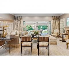 Pair of Ebanista Directoire Style Fauteuil Arm Chairs - 4215834