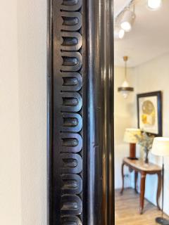 Pair of Ebonised Carved Wood Mirrors - 3878987