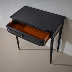 Pair of Ebonized Bedside Tables Italy Mid 20th Century - 4527749