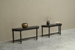 Pair of Ebonized Console Tables Early 19th Century - 4468289