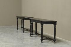 Pair of Ebonized Console Tables Early 19th Century - 4468298