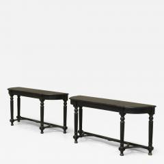 Pair of Ebonized Console Tables Early 19th Century - 4469416