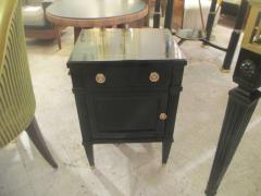 Pair of Ebonized Louis XVI Style Nightstands - 342040