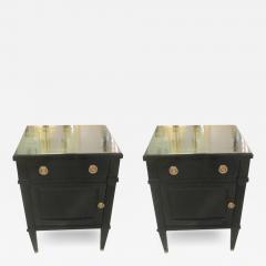 Pair of Ebonized Louis XVI Style Nightstands - 342330