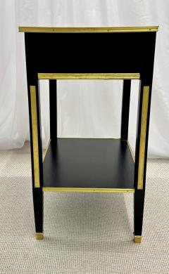 Pair of Ebony End Side Tables Night Tables Maison Jansen Style Hollywood - 2911800