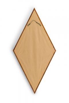 Pair of Edmond Spence American Mid Century Diamond Walnut Framed Mirrors - 4640185