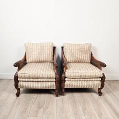 Pair of Edwardian Caned Club Chairs circa 1920 - 4650379