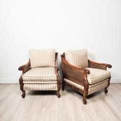 Pair of Edwardian Caned Club Chairs circa 1920 - 4650381