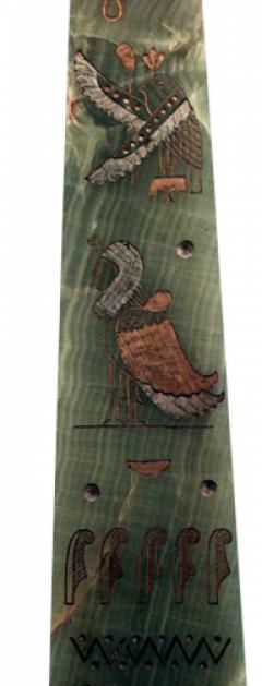 Pair of Egyptian Green Onyx and Black Marble Obelisks - 4200712