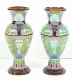 Pair of Egyptian Revival Ceramic Vases - 785763