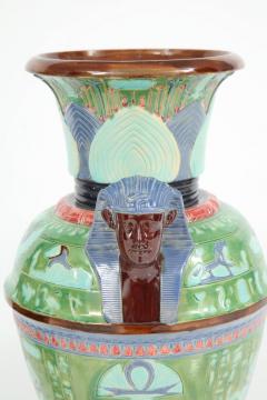 Pair of Egyptian Revival Ceramic Vases - 785765