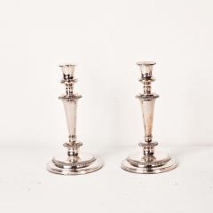 Pair of Ellis Barker Silver Plated Two Arm Candelabra England circa 1920  - 4214544