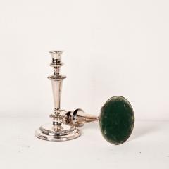 Pair of Ellis Barker Silver Plated Two Arm Candelabra England circa 1920  - 4214545
