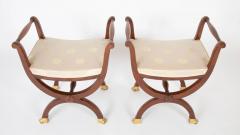 Pair of Empire French Curule Stools - 3255977