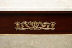 Pair of Empire Marble Top Consoles - 2134943