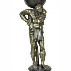 Pair of Empire Style Bronze Figural Table Lamps - 3740492